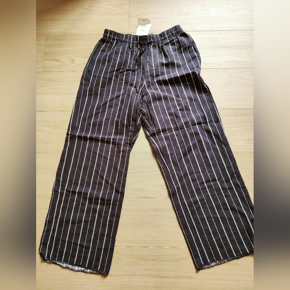 H&M Stripe Linen Pants